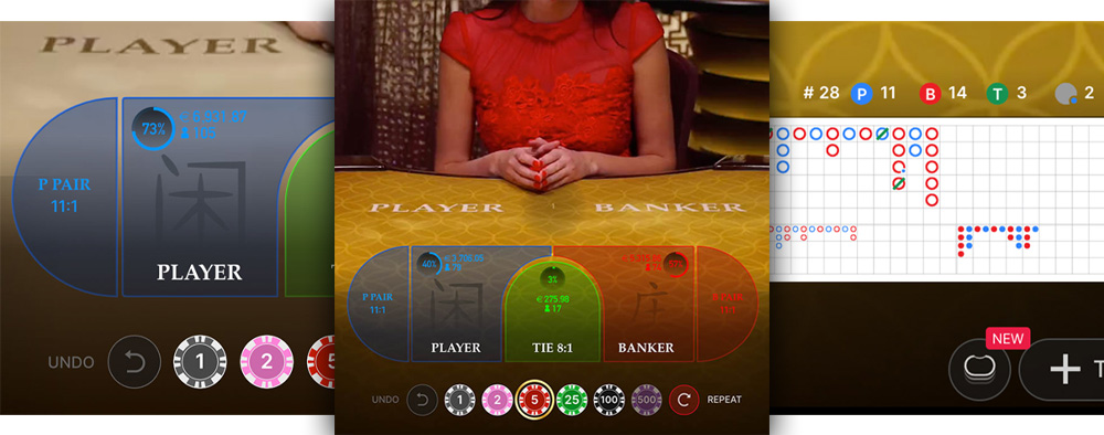 Evolution Gaming - Baccarat features