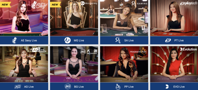 Nextbet Live Dealers Section